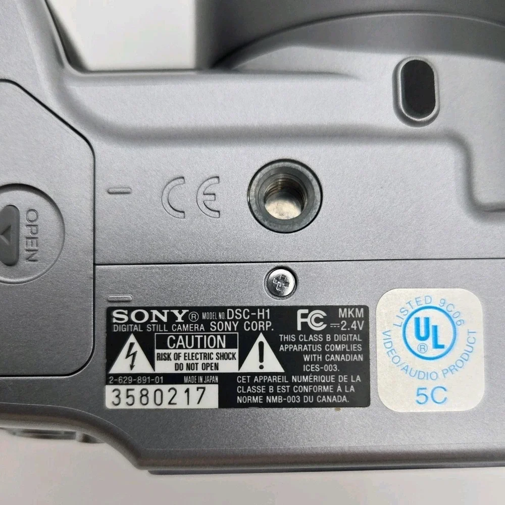 Sony Cyber Shot Super Steady Shot DSC-H1 5.1 MP Compact Digital Camera Video Not